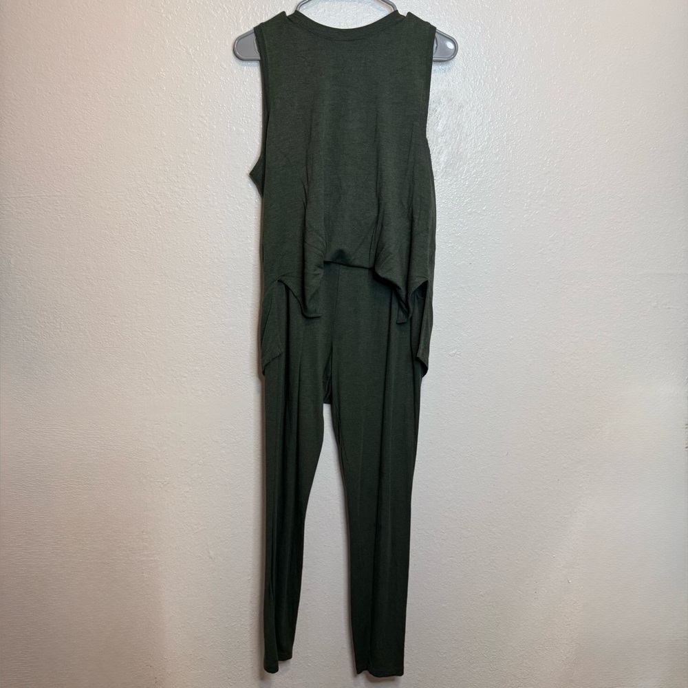 CAbi Army Green One Piece Jumpsuit Size Medium